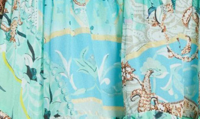 Shop Camilla Shirred Floral Print Silk Miniskirt In Turn Back Time