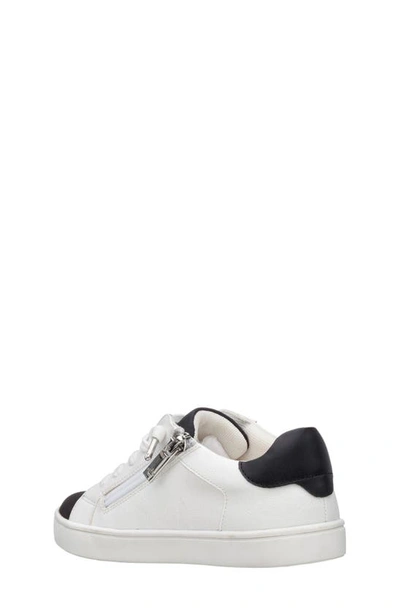 Shop Nina Fallon Sneaker In White Crinkle/ Nubuck