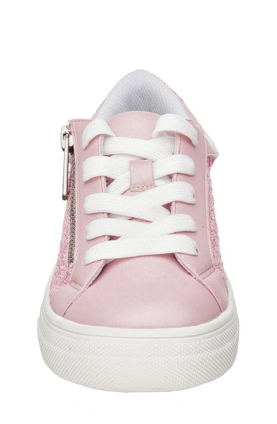 Shop Nina Finnley Sneaker In Pink Chunky Glitter