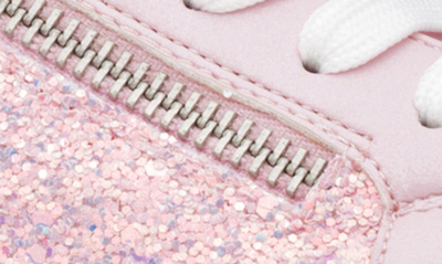 Shop Nina Finnley Sneaker In Pink Chunky Glitter