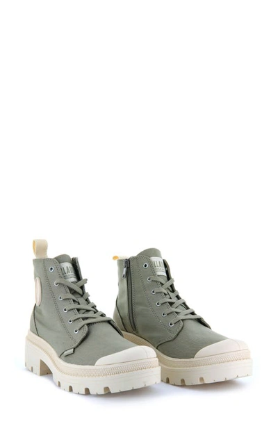 Palladium Womens Pallabase Twill Boots In Dune