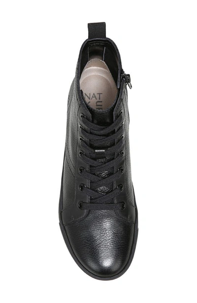 Shop Naturalizer Morrison High Top Sneaker In Black Leather