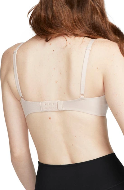 Shop Nike Minimalist Everyday Bra In Particle Beige/ Dusted Clay