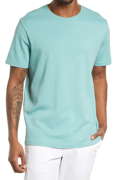 Shop 14th & Union Short Sleeve Interlock T-shirt In Green Canton