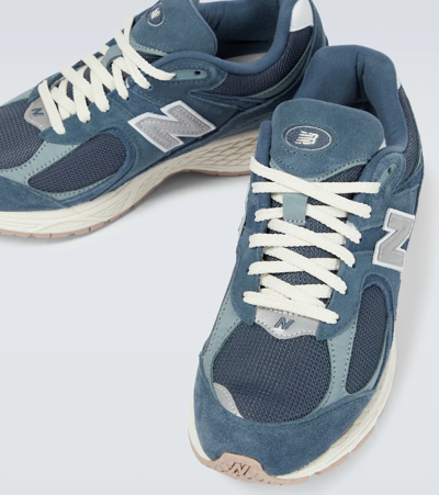 Shop New Balance 2002r Suede Sneakers In Deep Ocean Grey
