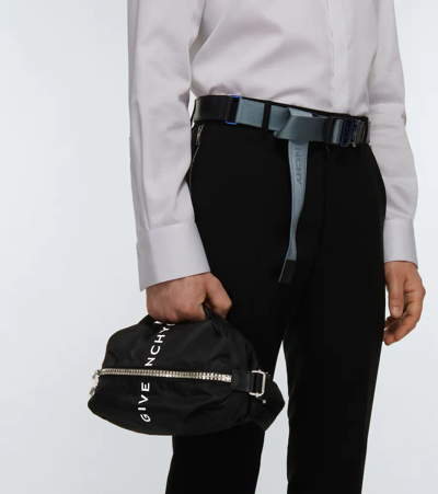 Shop Givenchy G-zip Bum Crossbody Bag In Black