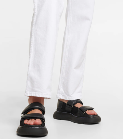 Shop Re/done High-rise Straight Jeans In White