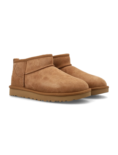 Ugg Classic Mini Ii Genuine Shearling Lined Boot In Chestnut