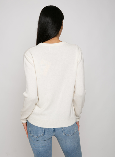 Mc2 Saint Barth Woman Sweater With Snoopy Print Snoopy - Peanuts Special Edition In White