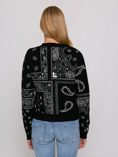 Shop Mc2 Saint Barth Woman Cropped Cardigan With Saint Barth Embroidery In Black