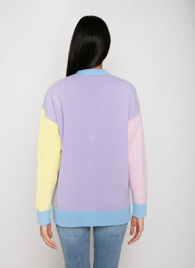 Mc2 Saint Barth Woman Cardigan With Pockets And Saint Barth Embroidery In Multicolor