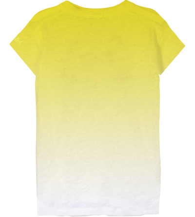 Shop Mc2 Saint Barth Sun Barth Embroidered T-shirt In Yellow