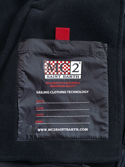 Shop Mc2 Saint Barth Man Mid-season Checked Bomber Jacket In Black