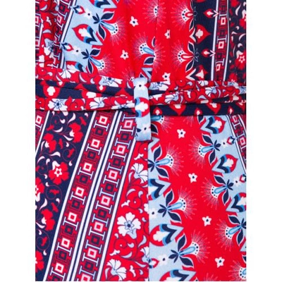Mc2 Saint Barth One Piece Gipsy Print In Blue