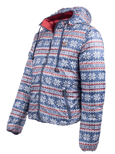 Mc2 Saint Barth Man Double Face Red Down Jacket In Red
