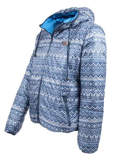 Mc2 Saint Barth Man Double Face Down Jacket In Blue
