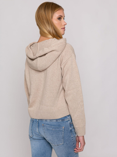 Mc2 Saint Barth Cropped Knit Hoodie With Day Off Embroidery In White