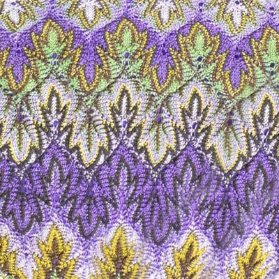 Shop Mc2 Saint Barth Chevron Lilac Knitted Triangle Bikini In Purple