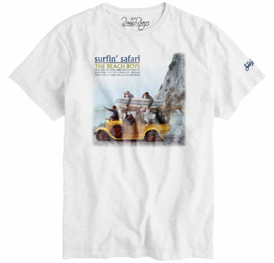 Shop Mc2 Saint Barth Beach Boys® Safari Man T-shirt - Special Edition In White