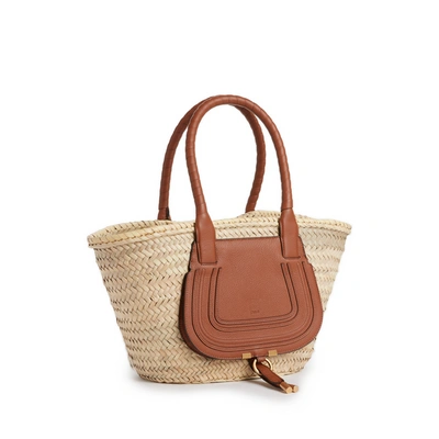 Shop Chloé Sac À Main Panier Marcie In Marron