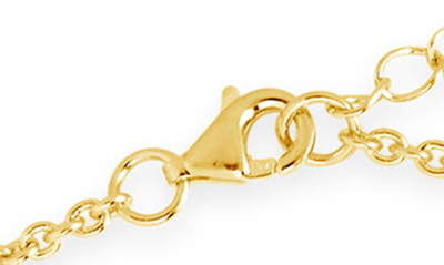 Sterling Forever Azurine Cz Pendant Necklace In Gold