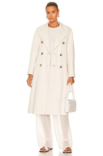 Shop Max Mara Madame Coat In Optical White