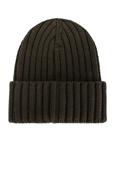 Shop Moncler Beanie In Military Green