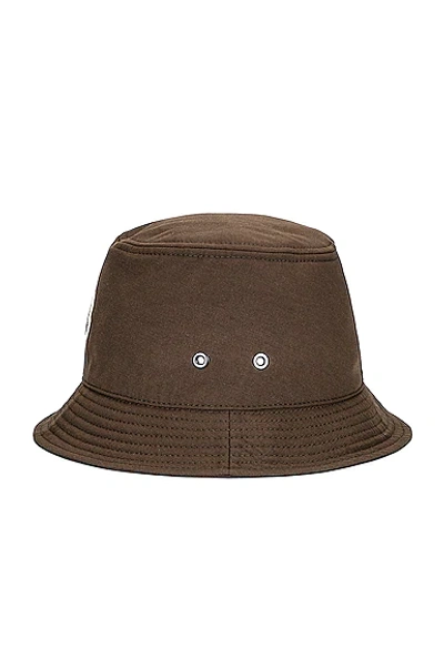 Shop Moncler Bucket Hat In Military Green