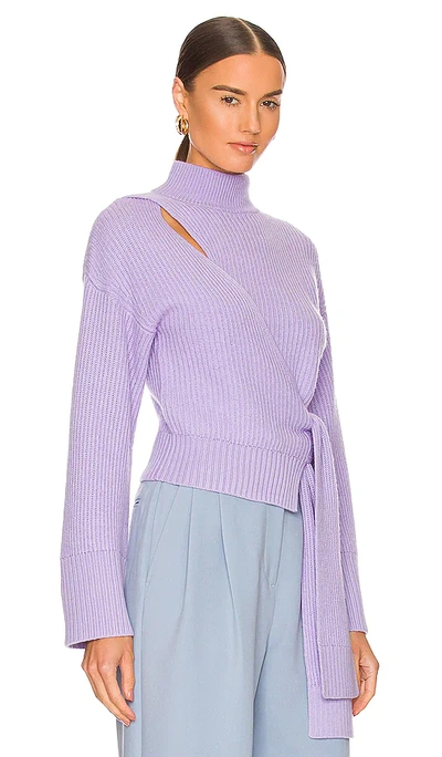 Shop Jonathan Simkhai Amaris Sweater In Lavender