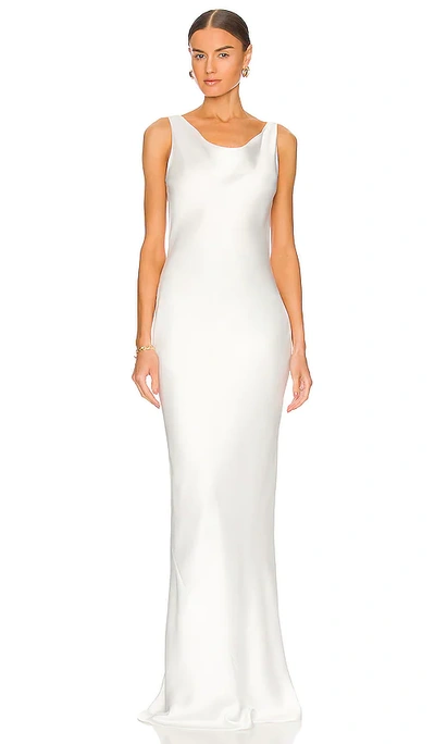 Shop Norma Kamali Maria Gown In White