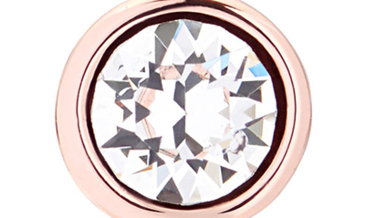 Shop Ted Baker Sinaa Crystal Stud Earrings In Crystal/ Rose Gold
