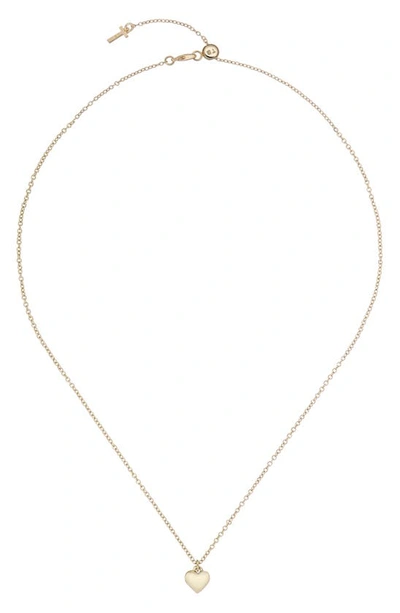 Shop Ted Baker Hara Tiny Heart Pendant Necklace In Gold