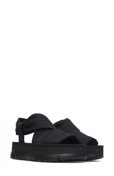 Shop Camper Oruga Up Sandal In Black/ Black