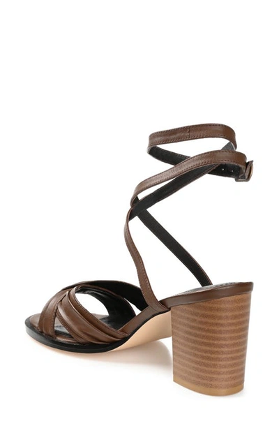 Shop Journee Signature Freeda Ankle Strap Sandal In Brown