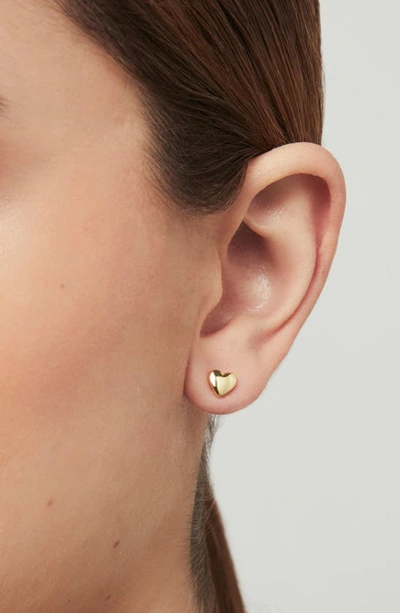 Ted Baker Harly Heart Stud Earrings In Gold