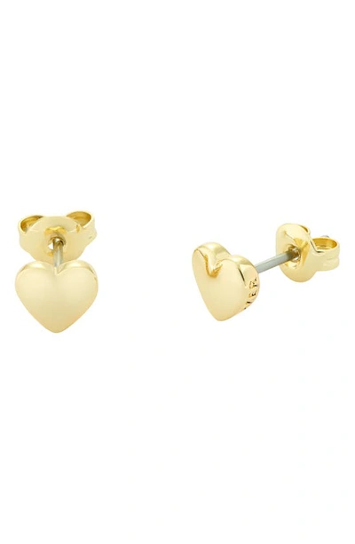 Ted Baker Harly Heart Stud Earrings In Gold