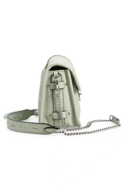 Shop Rag & Bone Field Leather Clutch In Mint Green