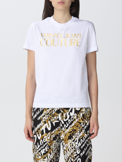Shop Versace Jeans Couture T-shirt  Woman In White