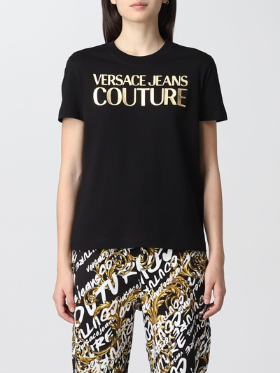 Shop Versace Jeans Couture T-shirt  Woman In Black