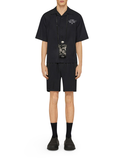 Shop Givenchy Bermuda Shorts In 4g Jacquard In Black