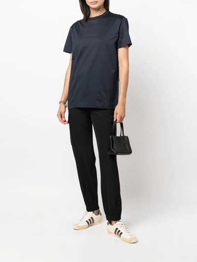 Modes Garments Shortsleeved Cotton T-shirt In Blue