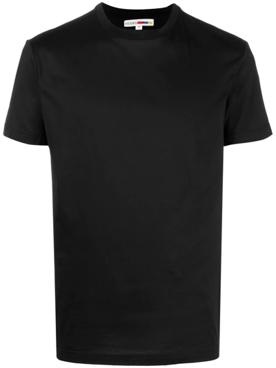 Shop Modes Garments Shortsleeved Cotton T-shirt In Black