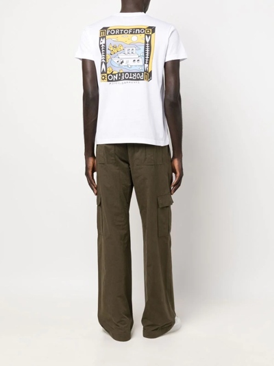 Modes Garments Modes T-shirt With Portofino Print In White