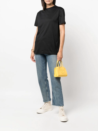 Modes Garments Shortsleeved Cotton T-shirt In Black