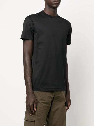 Shop Modes Garments Shortsleeved Cotton T-shirt In Black