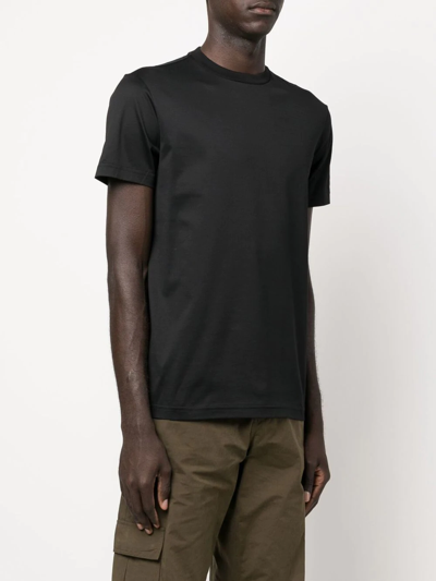 Modes Garments Shortsleeved Cotton T-shirt In Black