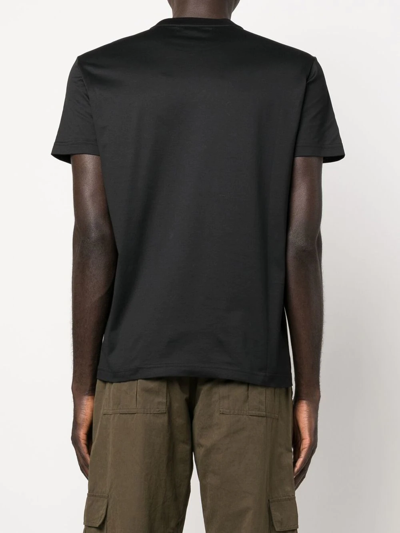 Shop Modes Garments Shortsleeved Cotton T-shirt In Black