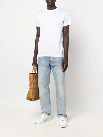 Modes Garments Shortsleeved Cotton T-shirt In White