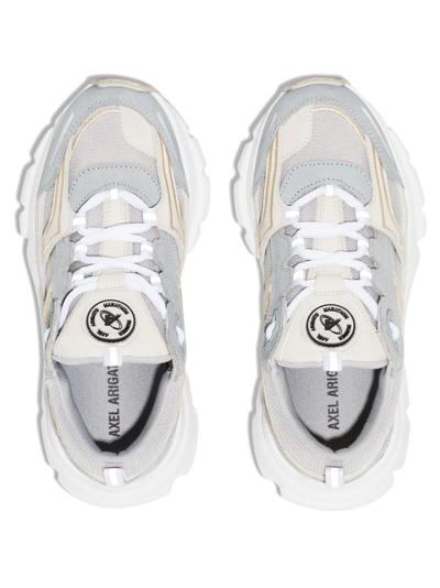 Axel Arigato Grey And Neutral Marathon R-trail Lace-up Sneakers In Grey