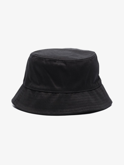 Shop Holzweiler Logo Embroidered Bucket Hat In Black